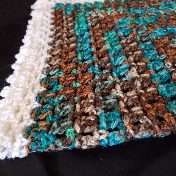 Crochet In the Reef Baby Blanket/New - Picture 3 of 5